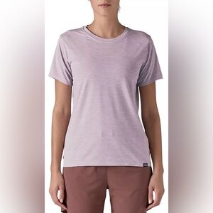 NWT Patagonia Women's Capilene Cool Daily Short Sleeve Tee Shirt Lavender XL